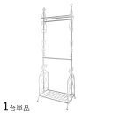 商品名| LDA-HR-BK ワイドハンガーラック【1台単品】カラー| ホワイト色/2色あり材 料| スチール(エポキシ樹脂粉体塗装)サイズ| 幅63×奥行き4...