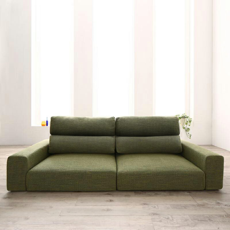 割引クーポン配布中!【2シータータイプ】【幅132cm】【ハイバック】【モスグリーン色】商品名| フロアソファLFSカラー| モスグリーン色 / 全4色サイズ| 幅132 奥行83 高さ67 cm主素材| ポリエステル100%・ウレタン別売オットマンあり
