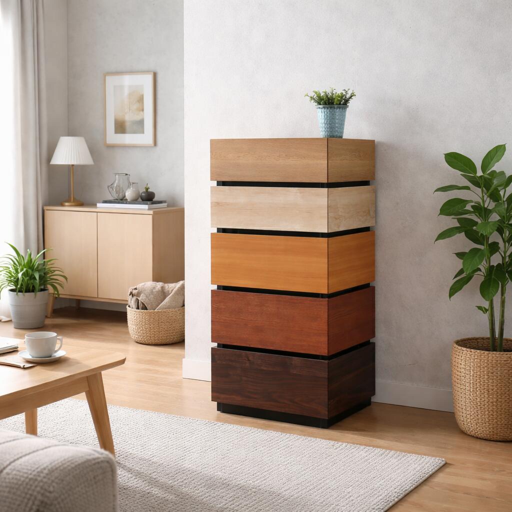 【 在庫わずか 】クーポン祭り開催中商品名| MDC タンス収納 スリムチェスト カラー| ナチュラ ...