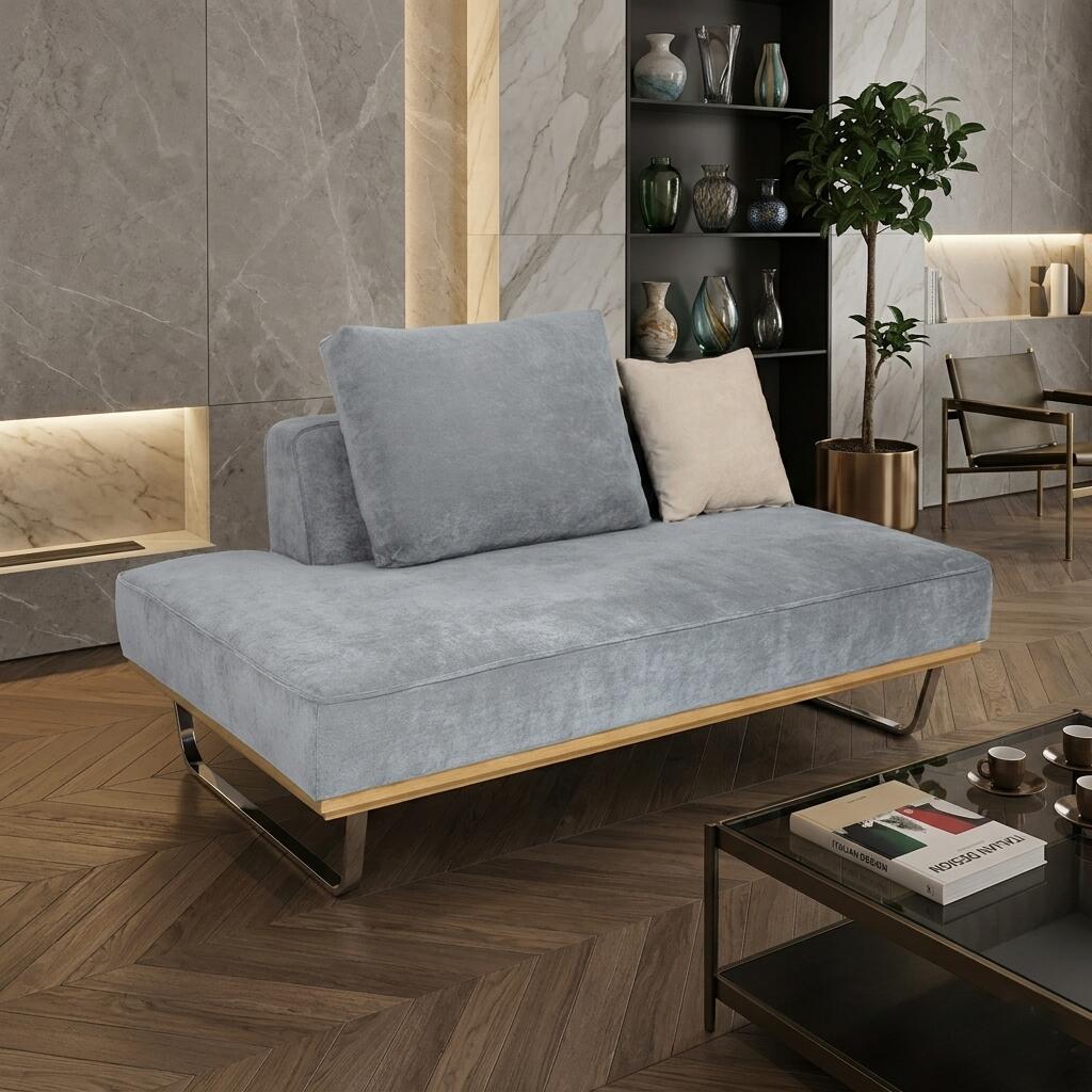 Cloths - 【 在庫わずか 】商品名| MJD-2PSF 二人掛けソファー SOFAカラー| ブルーグレー色/ライトブルー色：全3色材　料| ポリエステル 布張り/コーデュロイ生地　スチール脚サイズ| 幅154×奥行き95×高さ67cm 座面高：42cm大小クッション2個セット