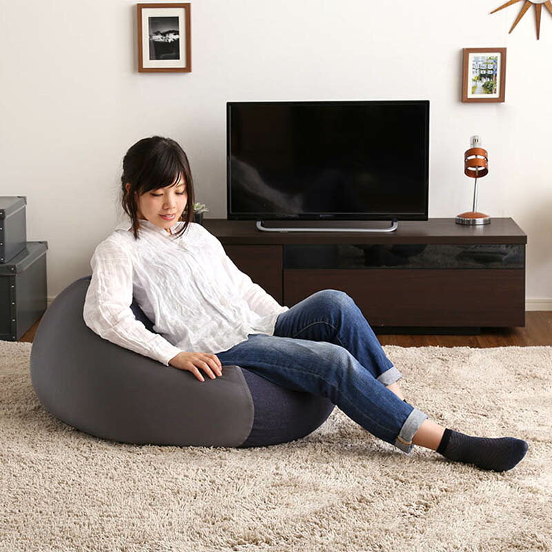 商品名|MOCO Floor Chair【1台単品】座椅子 フロアチェアサイズ|Lサイズ/3サイズありサイズ|幅72.5 奥行69.5 高さ37.5cmカラー|4色ご用意してます。キューブ型 リビング 和室 寝室 フロアークッション日本製 国産 ビーズクッション 一人掛け [3]
