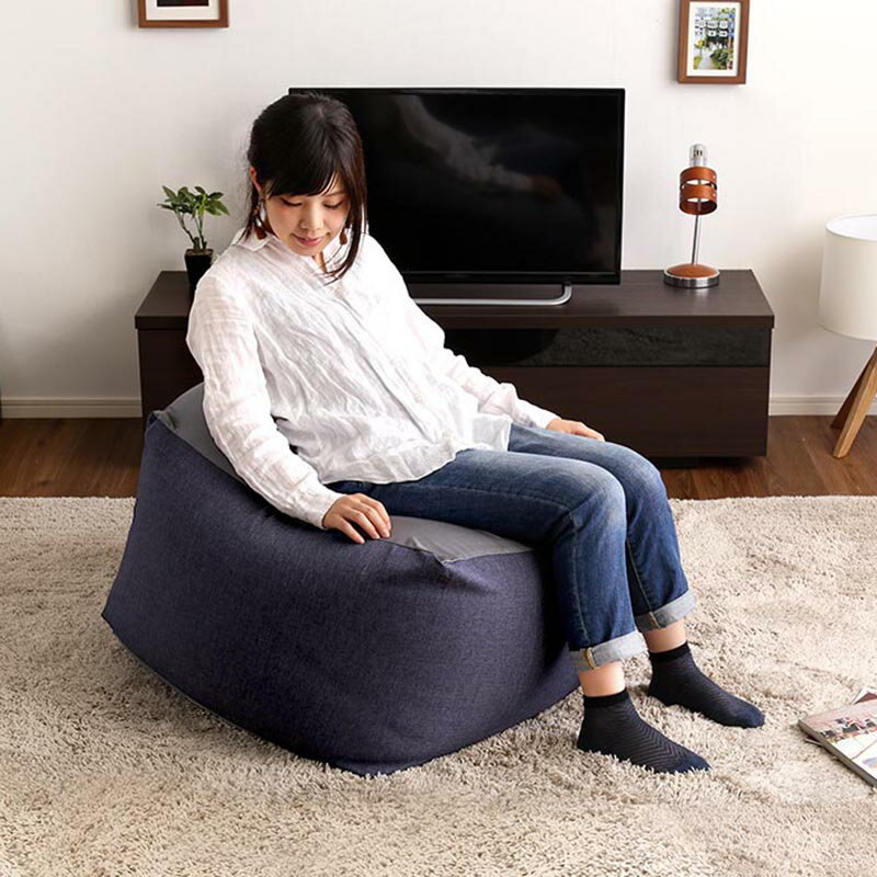 商品名|MOCO Floor Chair【1個単品】座椅子 フロアチェアサイズ|XLサイズ/3サイズありサイズ|幅84.5 奥行83.5 高さ42cmカラー|4色ご用意してます。キューブ型 リビング 和室 寝室 フロアークッション日本製 国産 ビーズクッション 一人掛け [2]