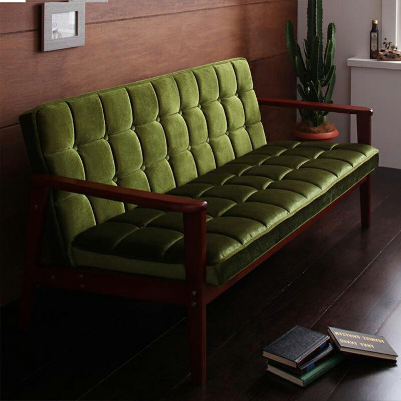 ・最大10,000円OFFクーポン【3脚セット】MRY 3人掛けソファ 無垢フレームソファカラー| 張地/グリーン色サイズ| 横幅約158 奥行72 高さ70cm/座面高さ37cm主素材| 布張り/モケット生地 天然木 無垢材北欧スタイル 3Pソファ 北欧 シンプル