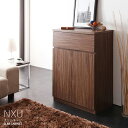 【値下げしました】NXU 幅60cmキャビネットカラー| ウォールナット柄サイズ| 幅60 奥行き40 高さ90cmハイカウンター 薄型 レンジ台 組み立て商品...