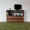 【在庫限り】【数量限定SALE】商品名| OC リビングチェスト 電話台 テレビ台 ハイタイプ 寝室カラー| ブラウン ウォールナット柄生産国| 国産 日本製 ...
