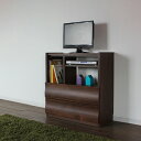 【在庫限り】【数量限定SALE】商品名| OC リビングチェスト 電話台 テレビ台 ハイタイプ 寝室 カラー| ブラウン ウォールナット柄生産国| 国産 日本製...