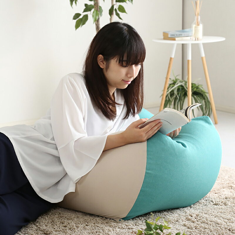 商品名|PICO Floor Chair【4個セット】座椅子 フロアチェアサイズ|Mサイズ/3サイズありサイズ|幅59.5 奥行57 高さ36.5cmカラー|7色対応 / 2トーンカラーキューブ型 リビング 和室 寝室 フロアークッション日本製 国産 ビーズクッション 一人掛け [3]