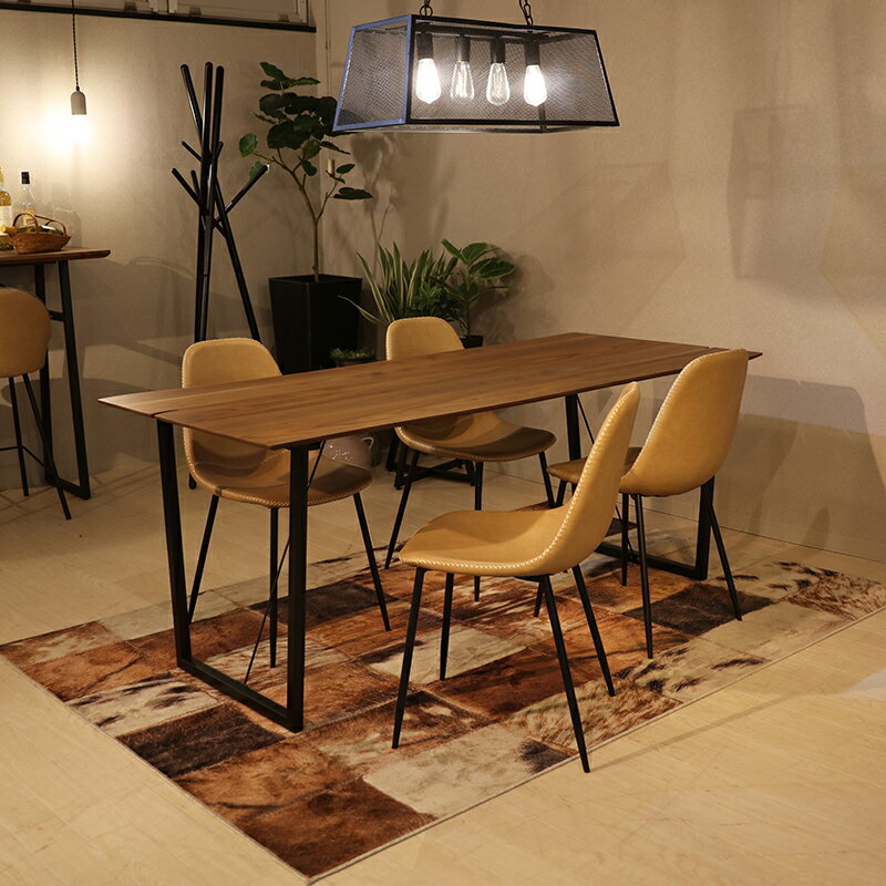 最大10,000円クーポン商品名| PURPOSEダイニング5点セット/TCTチェア 張地:ベージュ色カラー| ウォールナット/ブラウン:ウレタン塗装サイズ| テーブル幅 180cm【セット内容】テーブル2台 + チェア8脚 [2]