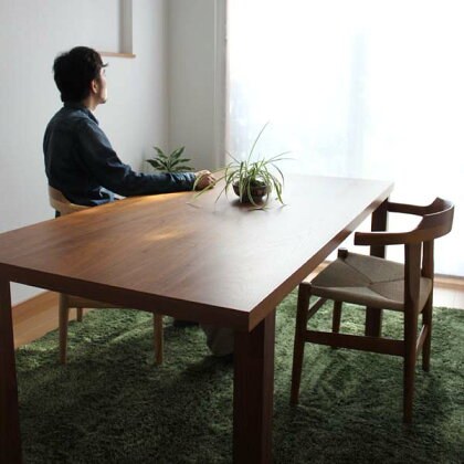 【商品名】RTセミオーダーダイニング【サイズ】幅160〜200奥行70〜85高さ60〜72cm【カラー】ブラウン色【生産国】テーブル/国産日本製(福岡県)チェア/輸入品【主素材】ウォールナット無垢材ツキ板北欧奥行高さオーダー