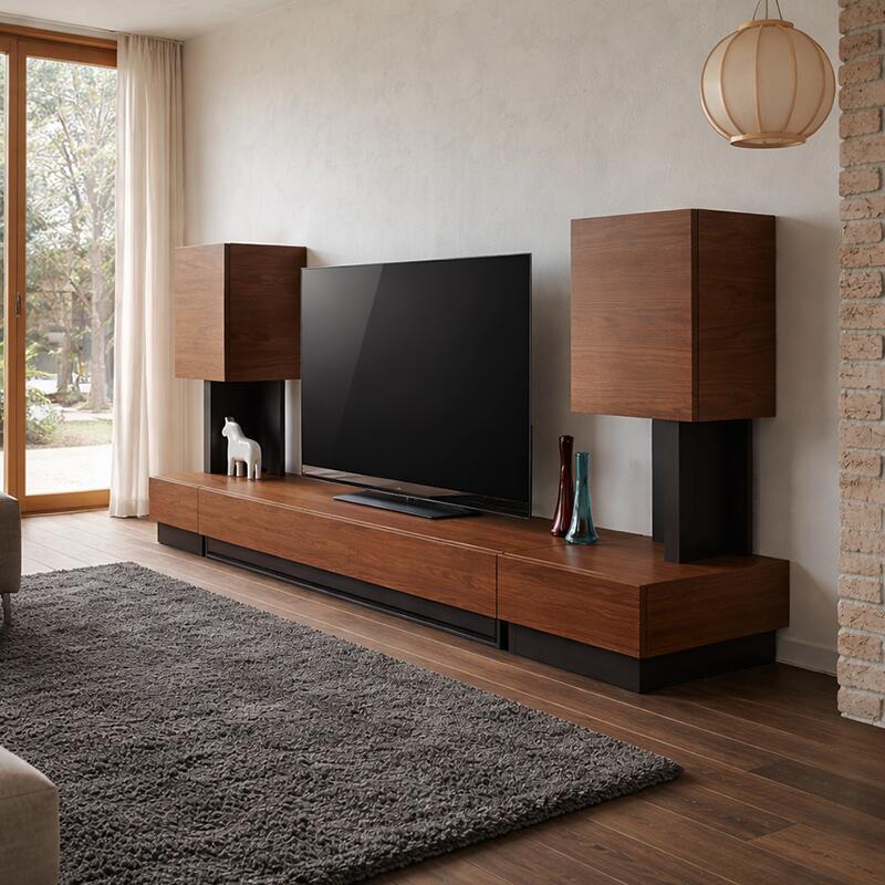 クーポン祭り開催中！商品名| RY テレビ台 180cm テレビボード キャビネット3点セットカラー| ブラウン ウォールナット サイズ| 総幅 260 奥行45 cm生産国| 国産 日本製主素材| 無垢材 天然木シート北欧ローボード 大川家具