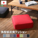 最大4500円クーポンしっとり沈むカバーリング低反発クッション 洗濯可能なクッションカバー 角型単品 SHZO