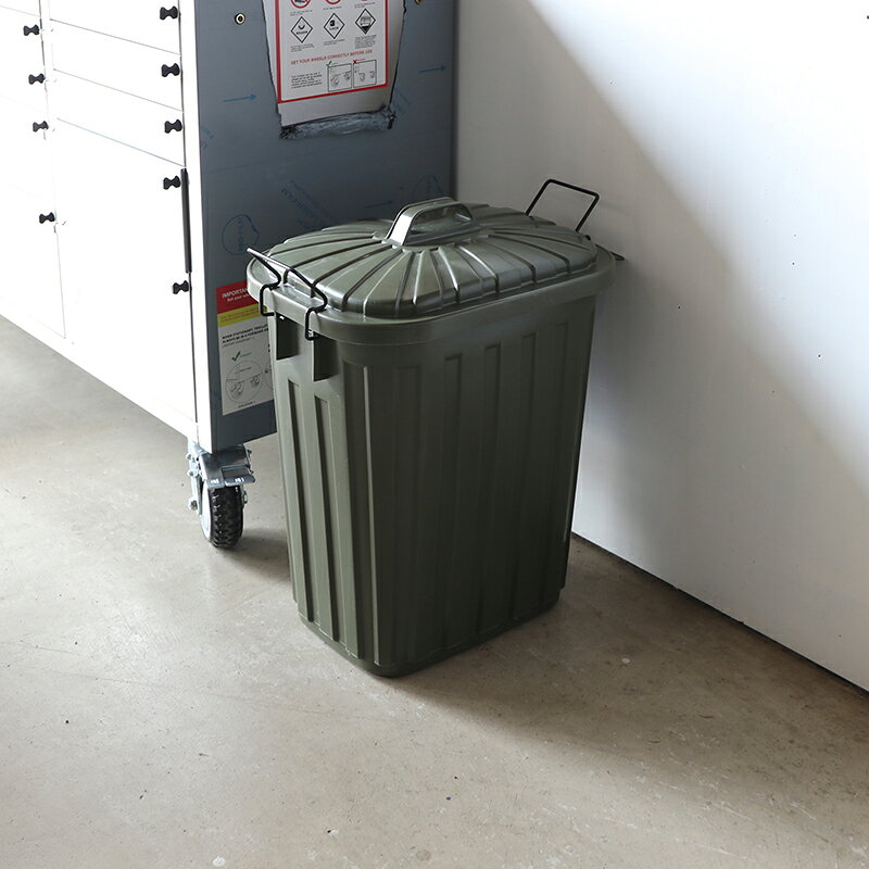 TAF-DB【1台単品】ゴミ箱 ダストボックス ごみ箱カラー:グリーン/ブラック/サンドベージュ/グレーサイズ:幅36×奥行55.4×高さ62.2cm安心の日本製 ゴミバコ ごみばこ ペール 店舗用ダストBOX フタ付き 60リットル おしゃれ室内 野外 ベランダ [2]