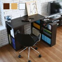 最大4500円クーポンコンパクトデスク おしゃれ 収納 書斎 パーソナルデスク 木製デスク 幅100 100cm パーソナルデスク ホワイト 白 ナチュラル ブ...