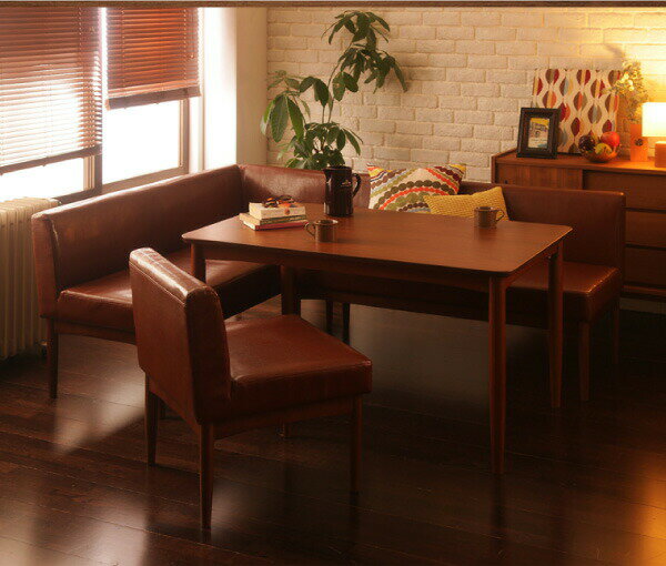 ダイニングテーブル ダイニング レトロモダンカフェテイスト リビングダイニングシリーズ ダイニングテーブル単品 W150 組立設置付 [2]