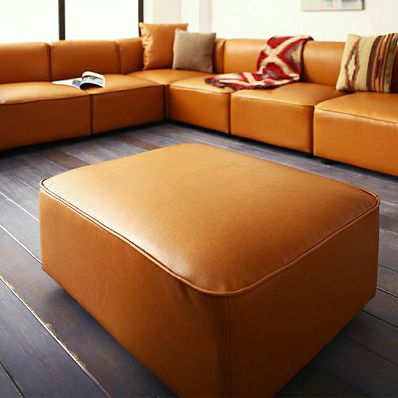 商品名| UN-Dオットマン スツールシート のみカラー| 2色対応主素材| ポリエステル 合成皮革 ウレタンフォームお部屋のスタイルに合わせて変化可能 ※1年保証付きモダン 北欧 sofa 1人掛けオットマン [2]