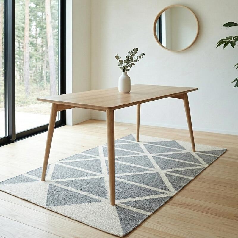 Rakuten - 商品名| UNO ウノ 幅150cm ダイニングテーブルカラー| アッシュ ナチュラルサイズ| 幅 150cm北欧テイスト ウレタン塗装