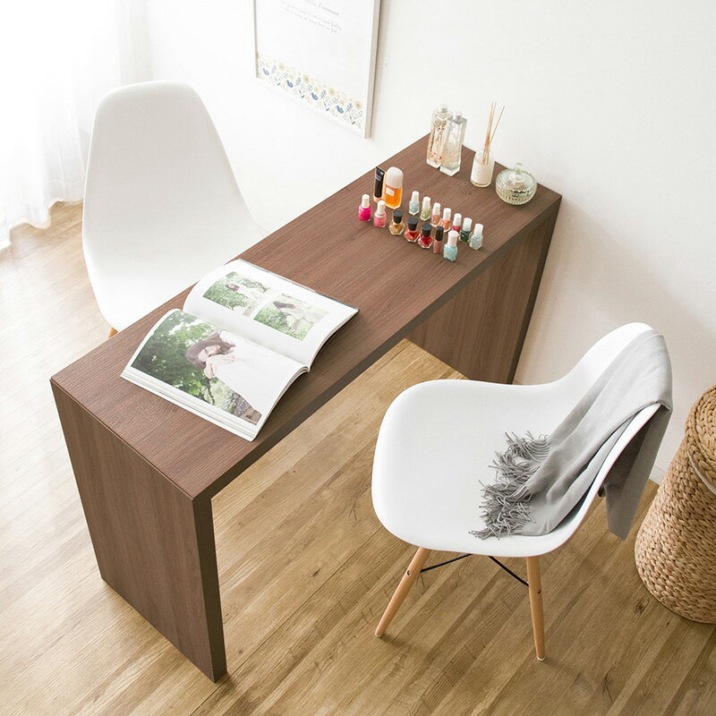 ・割引クーポン配布中!【2台セット】【150×40cm】【ブラウン色】VSG15040DK 机 PCデスク 学習デスク 勉強机カラー:ブラウン色/2色対応サイズ:幅150×奥行40×高さ72cm主素材: メラミン樹脂リビング学習デスク 北欧スタイル [2]