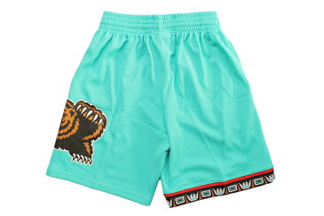 MITCHELL&NESS SWINGMAN MESH SHORTS(VANCOUVER GRIZZLIES/1996-1997/TEAL)ミッチェル&ネス/バスケットボールショーツ/バンクーバーグリルズ/ティール