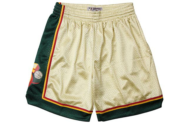 MITCHELL & NESS SWINGMAN MESH SHORTS (SEATTLE SUPER SONICS/95-96/GOLD)ミッチェル&ネス/バスケットボールショーツ/シアトルスーパーソニックス/ゴールド