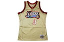 MITCHELL & NESS SWINGMAN MESH JERSEY (PHILADELPHIA 76ERS/ALLEN IVERSON/97-98/GOLD)ミッチェル&ネス/バスケットボールジャージ/フィラデルフィアシクサーズ/ゴールド