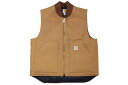 Carhartt DUCK VEST/ARCTIC QUILT LINE(V01:BROWN)J[n[g/_bNxXg/uE