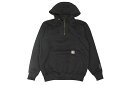 Carhartt RAIN DEFENDER LOOSE FIT HEAVYWEIGHT QUARTER-ZIP SWEATSHIRT (100617/001:BLACK)カーハート/ハーフジップフーディー/レインディフェンダー/メンズ/レディース/ビッグシルエット/シンプル/ブラック