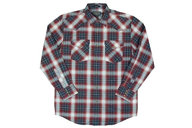 PENDLETON L/S CHECK SHIRTS(DA029-65433)(NAVY~RED~WHITE)yhg/OX[u`FbNVc/lCr[~bh~zCg