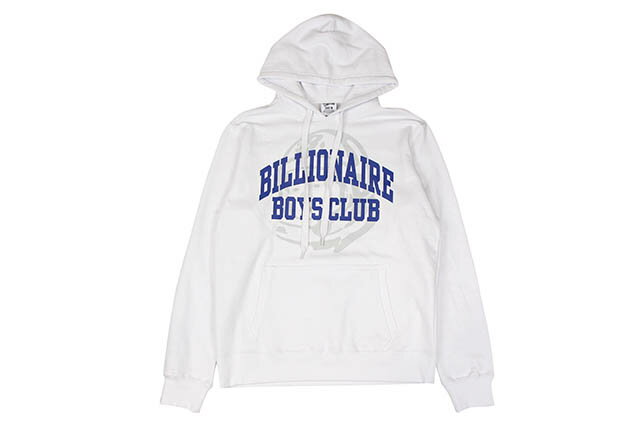 Rakuten - BILLIONAIRE BOYS CLUB BB COLLEGIATE HOODIE (881-9312:WHITE)ビリオネアボーイズクラブ/プルオーバーフーディー/ホワイト