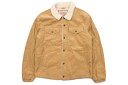 LEVI 039 S CORDUROY SHERPA LINED TRUCKER JACKET (LM8RC530:TAN)リーバイス/シェルパトラッカージャケット