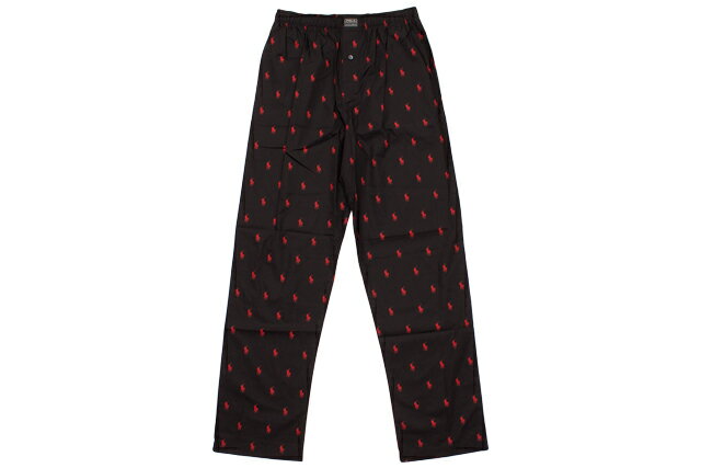 ラルフローレン パジャマ メンズ POLO RALPH LAUREN PAJAMA PANTS (R972Q3/00D:BLACK/RED)ポロラルフローレン/パジャマパンツ/ブラック×レッド