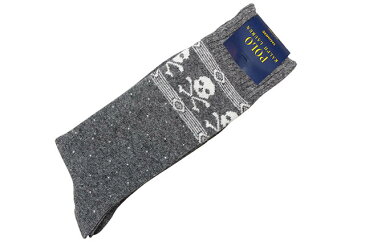 POLO RALPH LAUREN CASHMERE BLEND SOCKS (889103:GRAY)ポロ ラルフローレン/ソックス/グレー