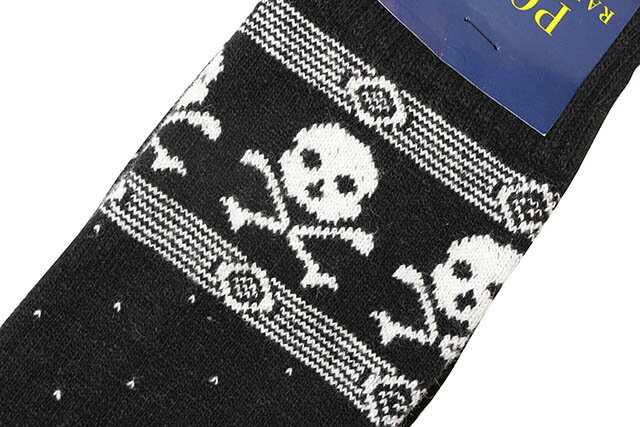 POLO RALPH LAUREN CASHMERE BLEND SOCKS (889103:BLACK)ポロ ラルフローレン/ソックス/ブラック