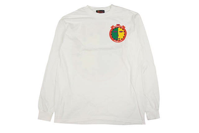 BARRIERS + ROUNDTWO 'STOPWATCH' L/S T-SHIRT (WHITE)バリヤーズ/ラウンドトゥー/ロングスリーブティーシャツ/ホワイト