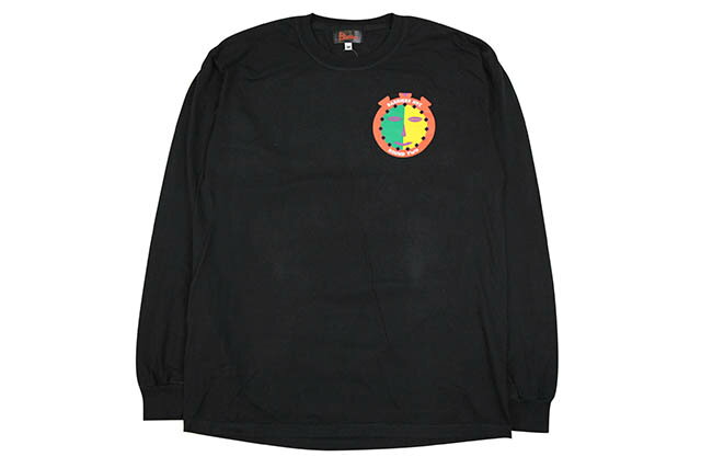 BARRIERS + ROUNDTWO 'STOPWATCH' L/S T-SHIRT (BLACK)バリヤーズ/ラウンドトゥー/ロングスリーブティーシャツ/ブラック