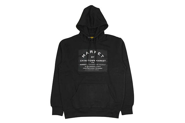 楽天GROW AROUND グロウアラウンドCHINATOWN MARKET MARCET HOODIE （BLACK）チャイナタウンマーケット/プルオーバーフーディー/ブラック