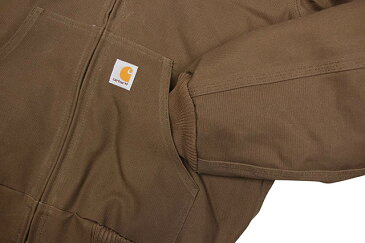 Carhartt DUCK ACTIVE JKT/QUILTED FLANNEL LINED(J140:205/COFFEE)カーハート/フードダックジャケット/コーヒー