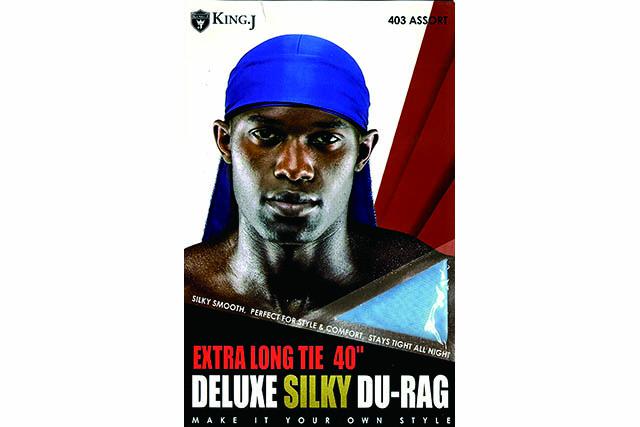 KING. J DELUXE SILKY DU-RAG ( #404:BLACK)キング・ジェイ/ドゥーラグ/スポーツ/ライフスタイル/ブラック 1