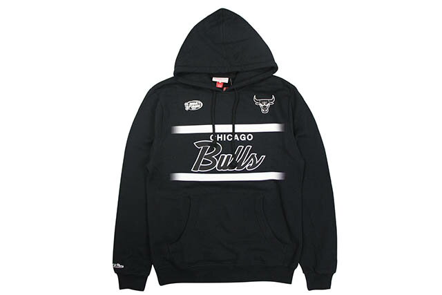 MITCHELL & NESS CHICAGO BULLS INTERPRET HEAD COACH PULLOVER HOODIE (BLACK)ミッチェルアンドネス/プルオーバーフーディー/ブラック