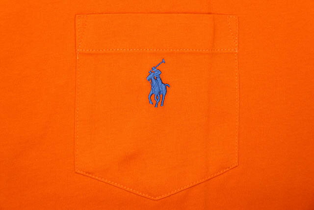 POLO RALPH LAUREN CLASSIC FIT POCKET T-SHIRT (710704248044:SAILING ORANGE)ポ...