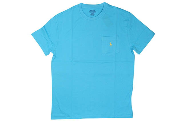 ポロ ラルフ ローレン ペアTシャツ POLO RALPH LAUREN CLASSIC FIT POCKET T-SHIRT (710704248042:LIQUID BLUE)ポロラルフローレン/シグネチャーポニー/ショートスリーブTシャツ/ポケットTシャツ/メンズ/レディース/シンプル