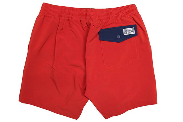 POLO RALPH LAUREN 6-INCH PREPSTER TRUNK (710743949001:RED)ポロラルフローレン/スイムショーツ/レッド