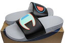 CHAMPION IPO COLOR BLOCK SLIDE (CM100326M:BLACK MULTI/SILVER STONE)`sI/rbOCS/V[T_/ubN}` EVo[Xg[