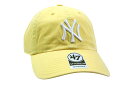 47 NEW YORK YANKEES '47 CLEAN UP CAP (MAIZE)フォーティーセブン/アジャスターキャップ/ニューヨークヤンキース/メンズ/レディース/シンプル/男女兼用/サイズ調節(4)