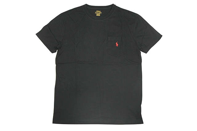 ポロ ラルフ ローレン ペアTシャツ POLO RALPH LAUREN CLASSIC FIT POCKET T-SHIRT (710707095002:RL BLACK)ポロラルフローレン/シグネチャーポニー/ショートスリーブTシャツ/ポケットTシャツ/メンズ/レディース/シンプル