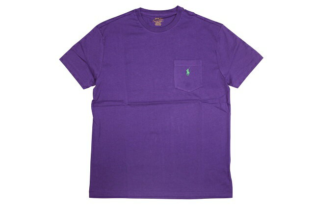 POLO RALPH LAUREN CLASSIC FIT POCKET T-SHIRT (710704248039:CABANA PURPLE)ポロラルフローレン/シグネチャーポニー/ショートスリーブTシャツ/ポケットTシャツ/メンズ/レディース/シンプル