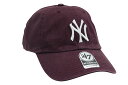 '47 NEW YORK YANKEES '47 CLEAN UP CAP (DARK MAROON)tH[eB[Zu/AWX^[Lbv/j[[NL[X/Y/fB[X/Vv/jp/TCY