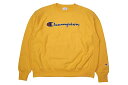 CHAMPION REVERSE WEAVE CHAIN STITCH SCRIPT LOGO CREW SWEATSHIRT (C GOLD)`sI/N[lbNXEFbg/VyS[h