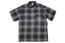 CALTOP PLAID FLANNEL S/S SHIRT (#2000:BLACK/CHARCOAL)Lgbv/V[gX[uVc/`FbNVc/ANtl/VɂȂɂ/炩/Sn̗ǂ/I[V[Y/I[o[TCY/ubN~`R[