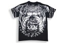 LIQUID BLUE CATS SUCK BULLDOG T-SHIRTリキッドブルー/ティーシャツ/ブラック×ホワイト