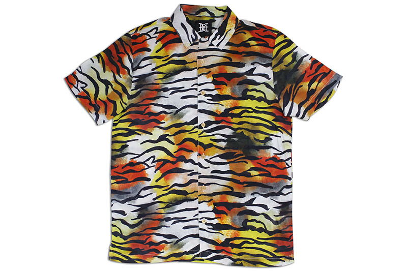 ED HARDY PRINTED CAMP S/S SHIRT (TIGER PRINT)Ghn[fB[/V[gX[uVc/^CK[vg